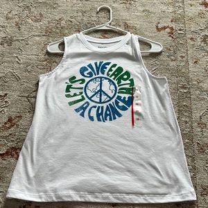 “Let’s give earth a chance” tank top, size xs